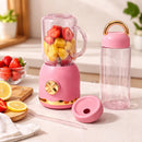 Mini Liquidificador Portátil Recarregável 6 lâminas USB 3 em 1 Suco, Smoothie, Shake