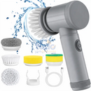 Escova Elétrica PowerClean TURBO 5 em 1 - Limpeza Sem Esforço