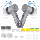 Escova Elétrica PowerClean TURBO 5 em 1 - Limpeza Sem Esforço